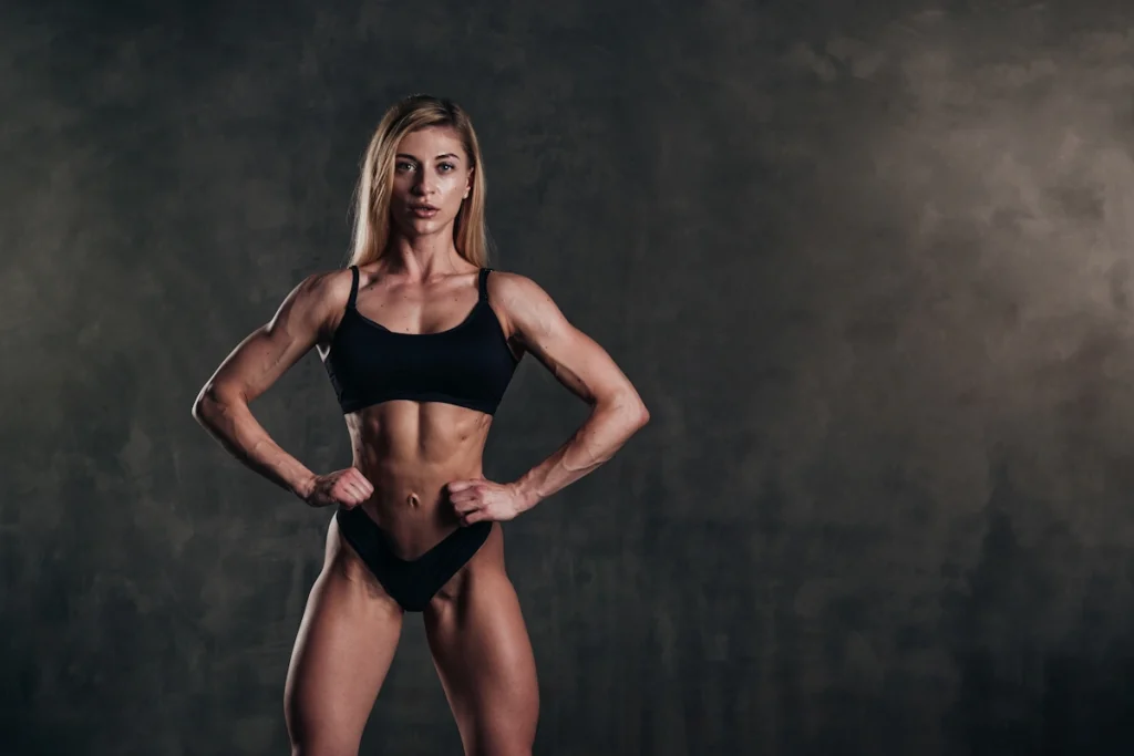 Une femme bodybuilder